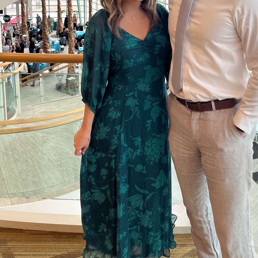 Green Turquoise Long Formal Dress